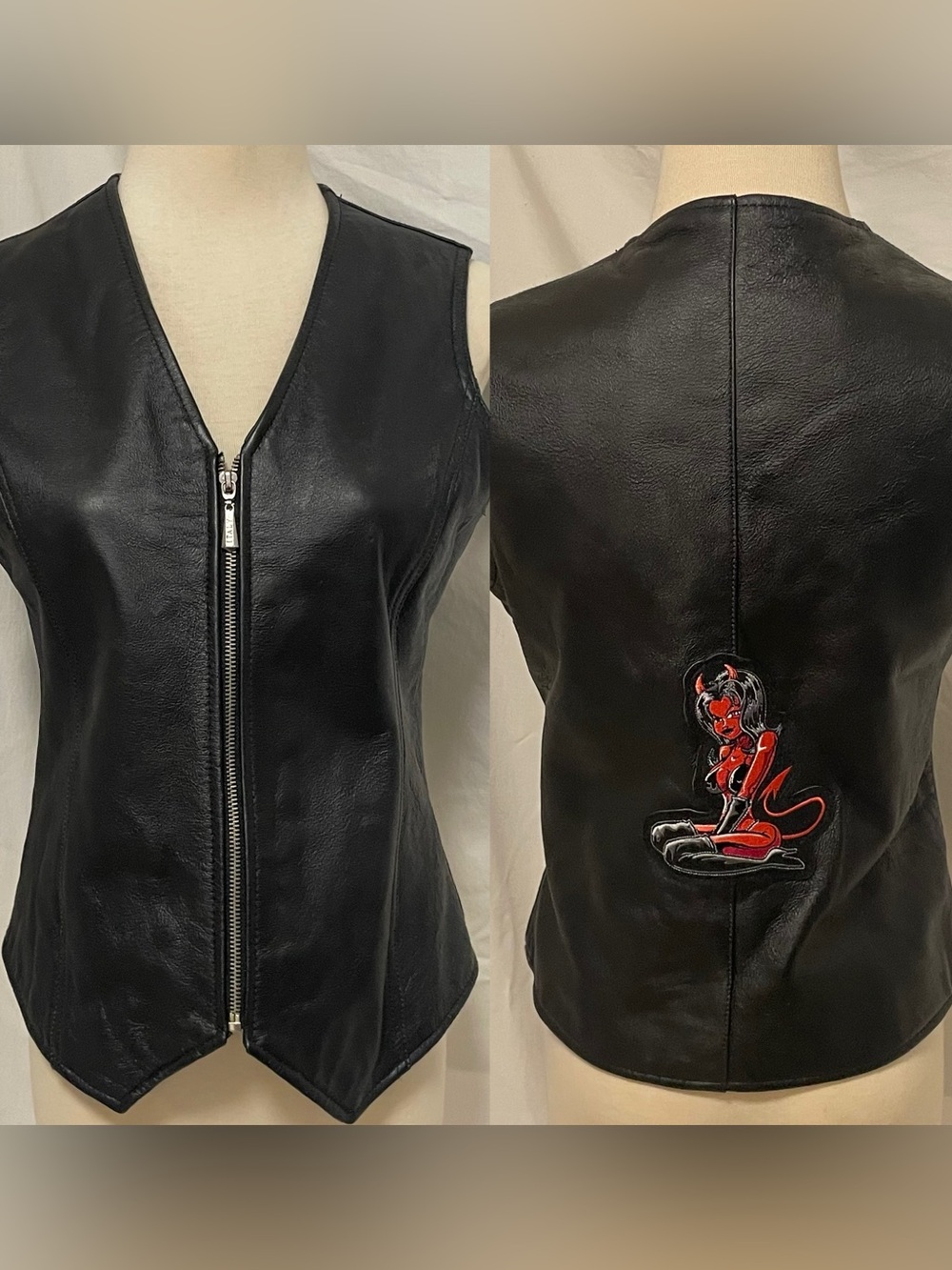 Bikers Dream Apparel Women’s Leather Vest (XS)
